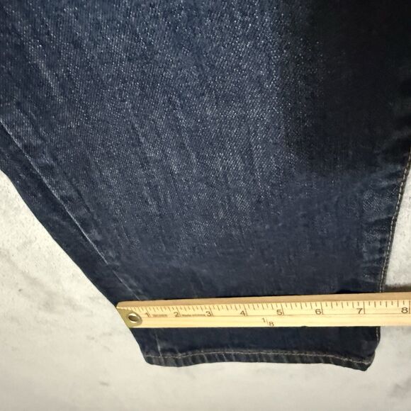 Lucky Brand Jeans 410 Athletic Slim 34x30 (Inseam 29) Whiskered Dark Wash - Picture 6 of 10